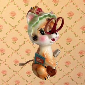 Rare Complete Artnart Kitty Sewing Kit